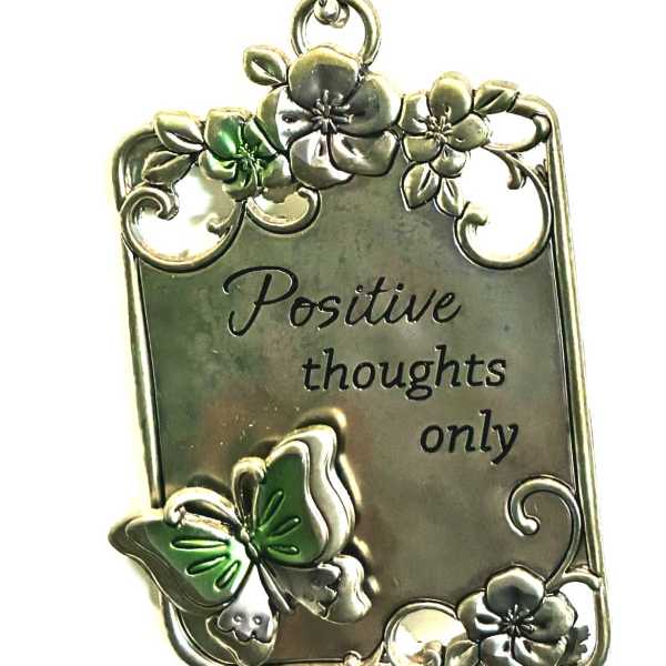 Positive Thoughts Only Car Charm