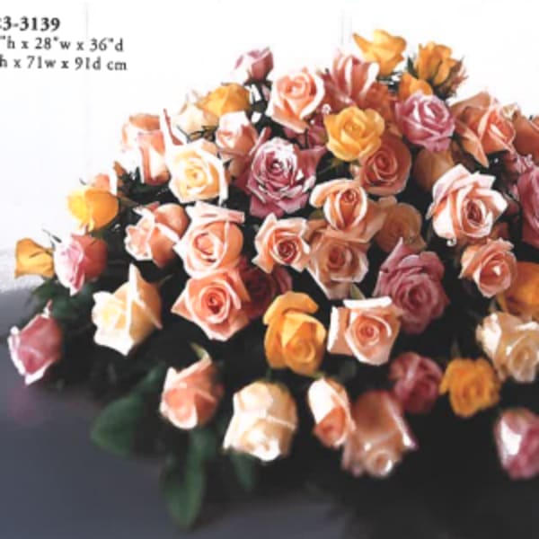 mixed casket spray