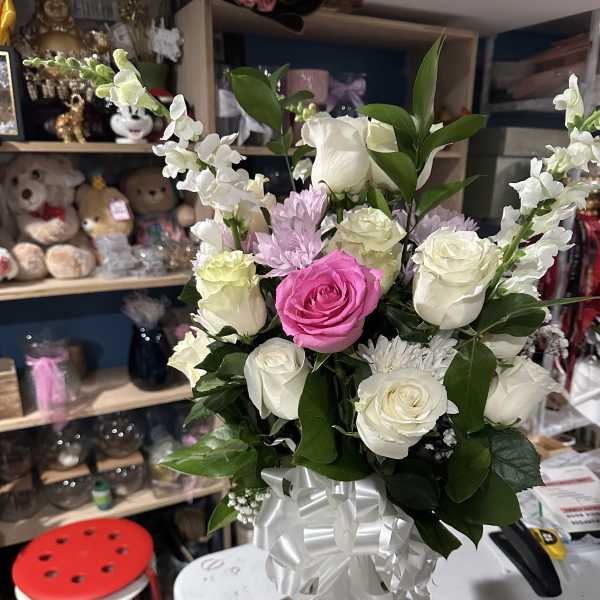 Place bouquet