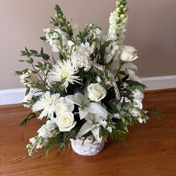 Peaceful White Arrangement