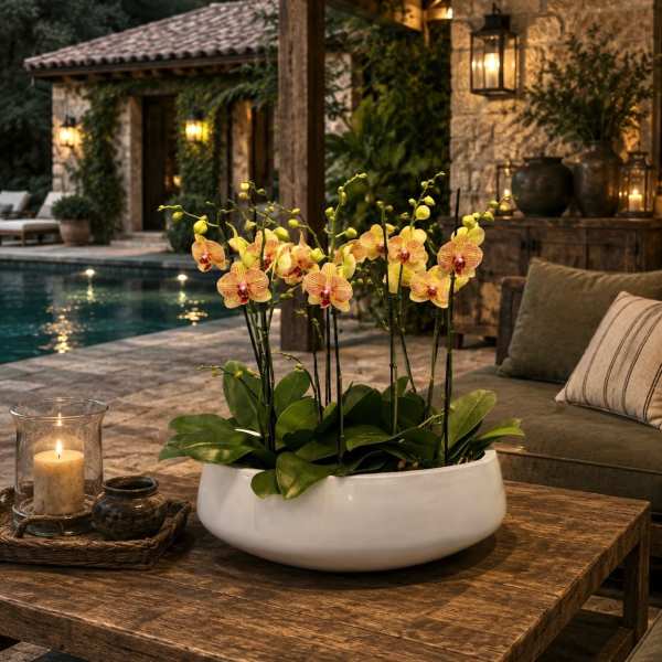 Peach Orchid Same Day – Flowers Arrangements Delivery
