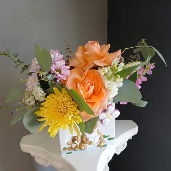 Welcome Baby- Musical Vase