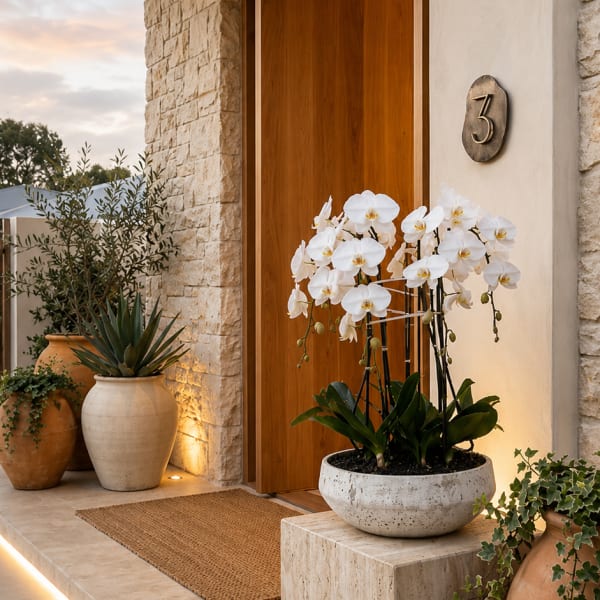 White Phalaenopsis Orchids – Flower Delivery Same Day