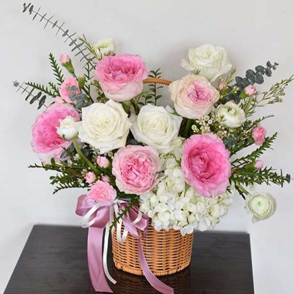 Blush Blossom Basket