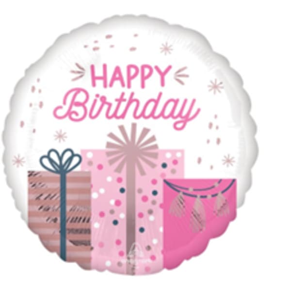 17" Happy Birthday Presents Mylar