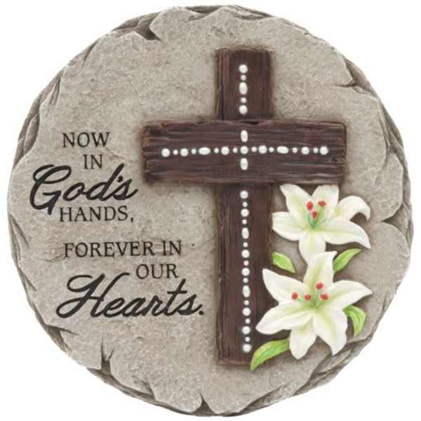 "GOD'S HANDS" GARDEN STONE