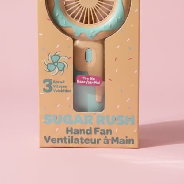 Donut hand fan (novelty gift electric hand fan)