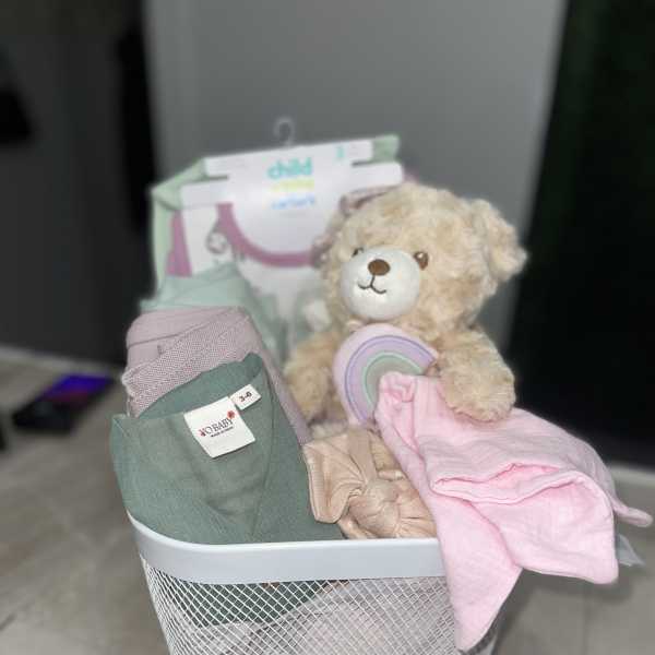 Hello Baby Girl Basket