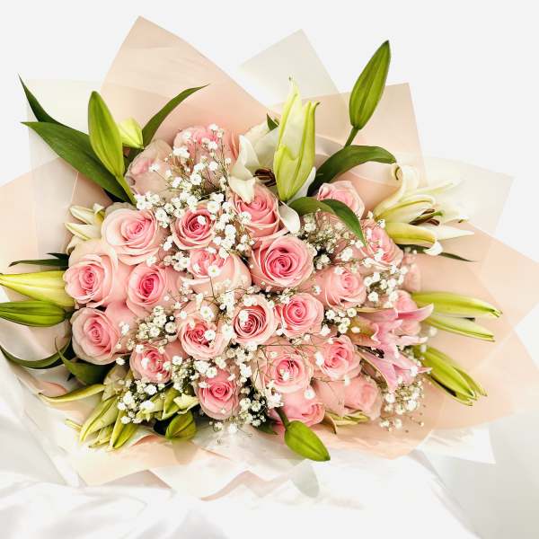 Rose and Lilies