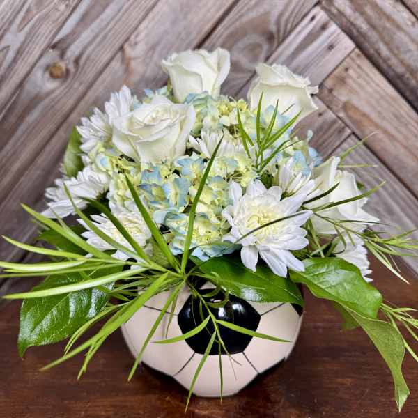 Argentina Soccer Ball Bouquet (Blue & White)