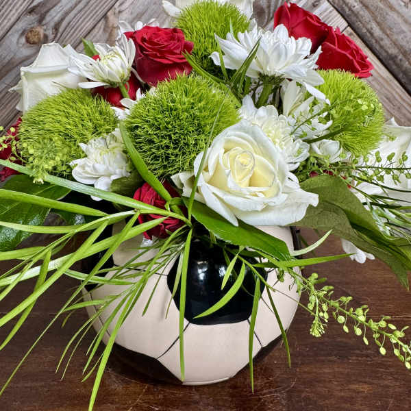 Custom Soccer Ball Bouquet – Your Team Colors