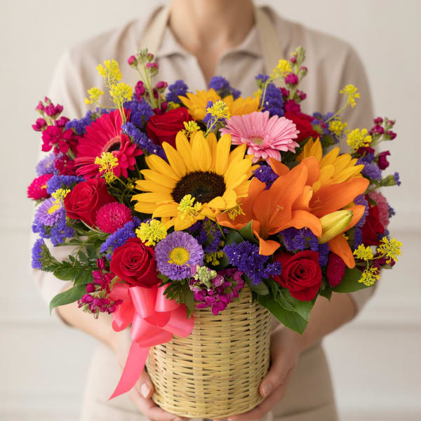 Vibrant Spring Basket