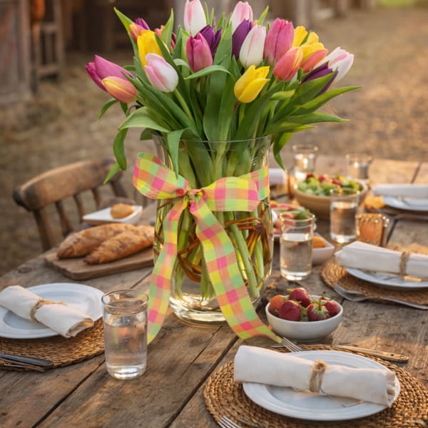 Fresh Tulip Vase