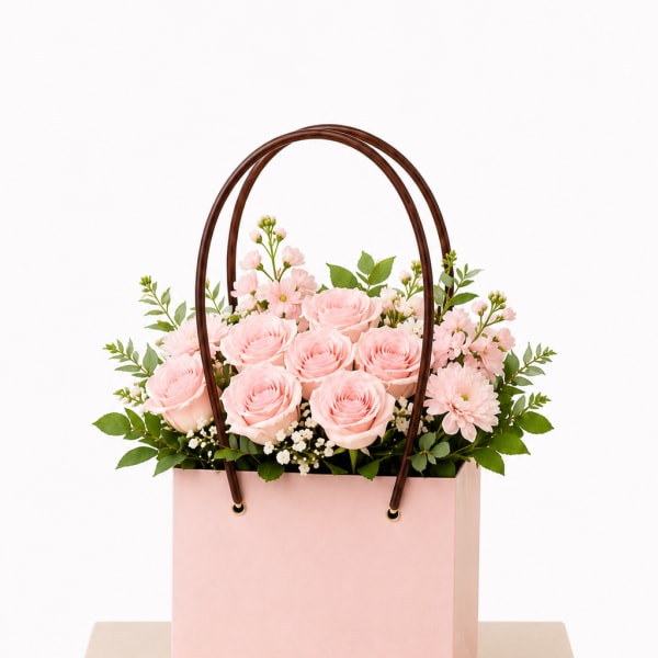 Blush Garden Bag Arrangement™