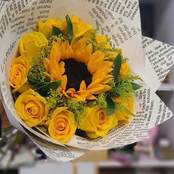 buquey de rosas