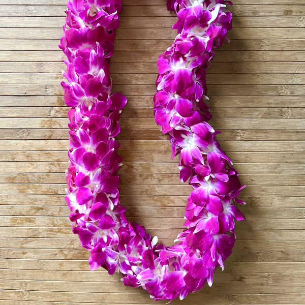Double orchid lei