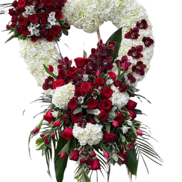 Red and White Heart