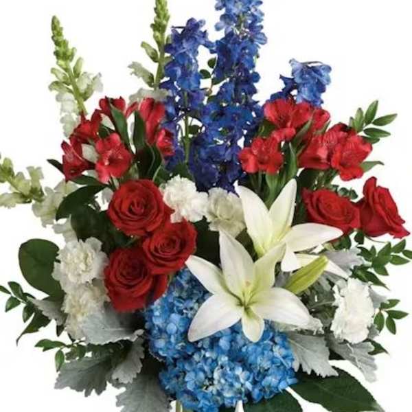 PATRIOTIC VASE ARRANGEMENT