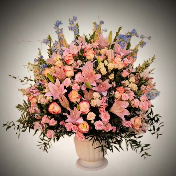 Blush Garden Basket