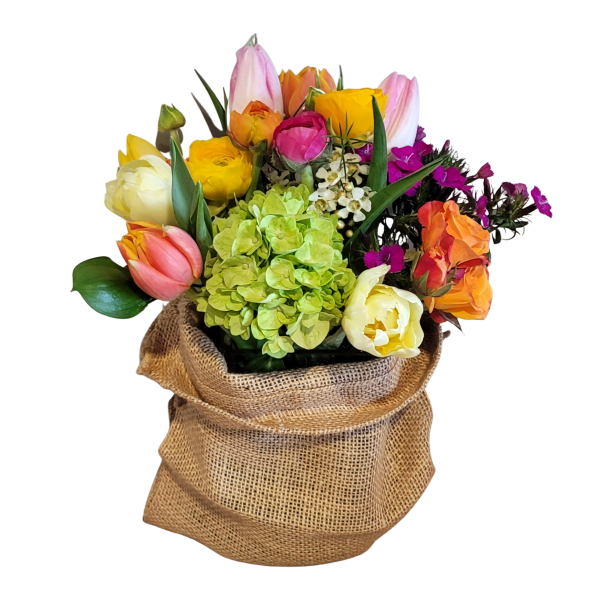 Spring Market in Burlap