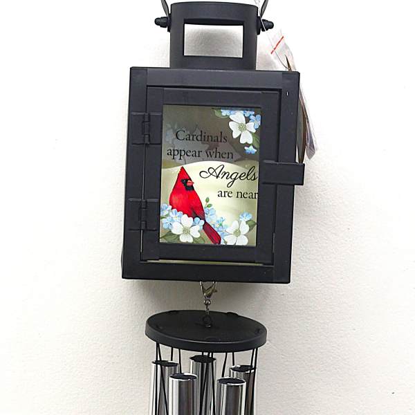 24 Inch Cardinal Lantern Windchime