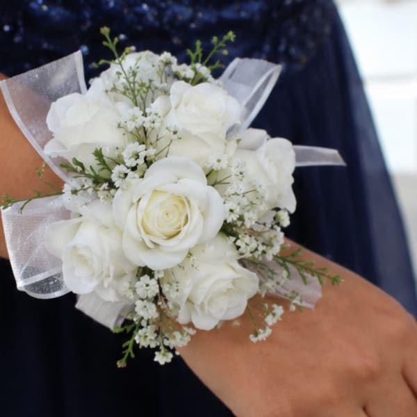 Simple White Corsage