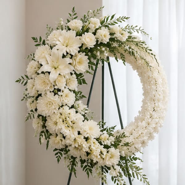 Timeless Love Funeral Wreath