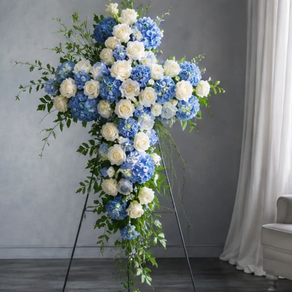 Heavenly Sky Funeral Cross