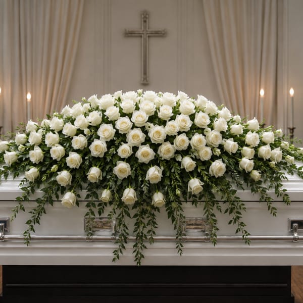 Rose Casket Cover