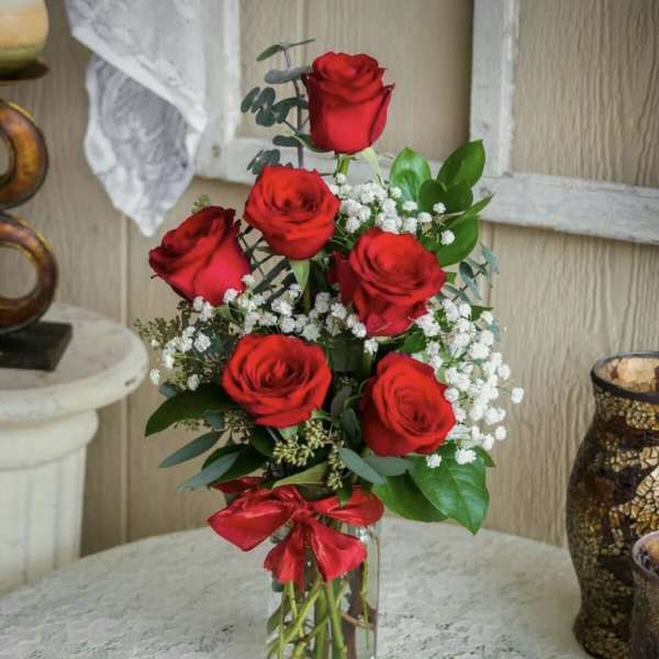 6 roses