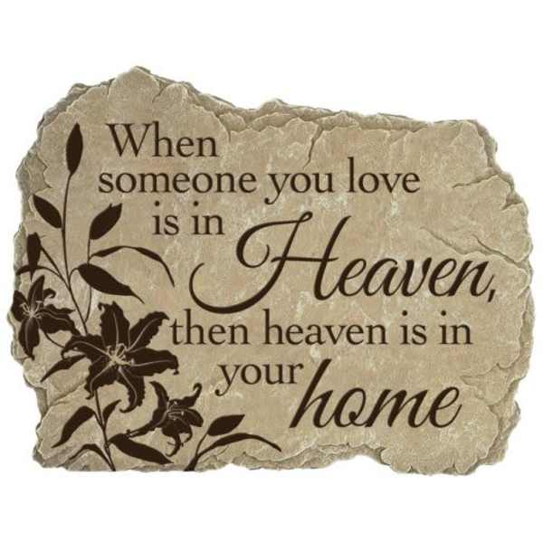 "HEAVEN HOME" GARDEN STONE