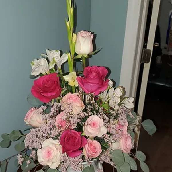 Sympathy urn pink