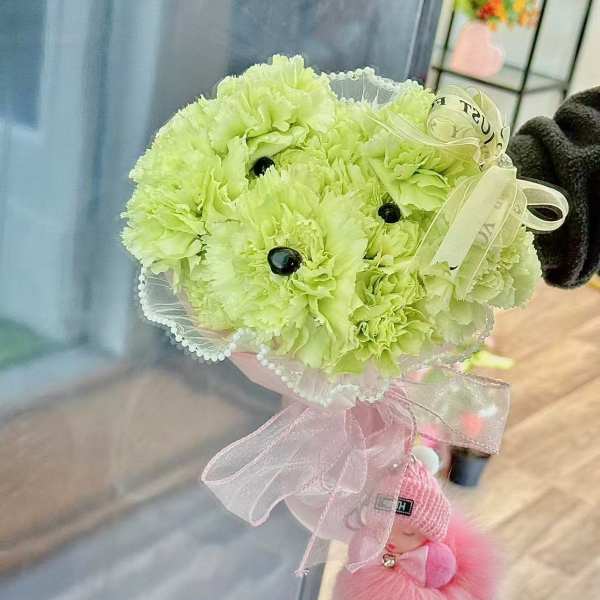 Puppy Bloom Bouquet by Tiffany's Blooms