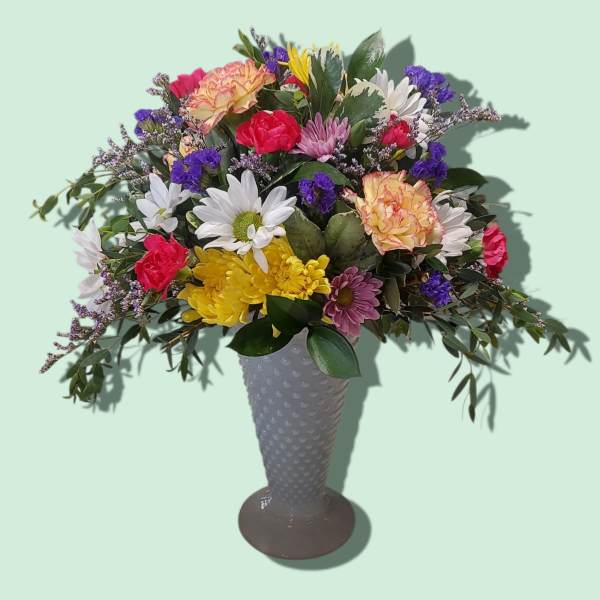 Vintage Hobnail Vase