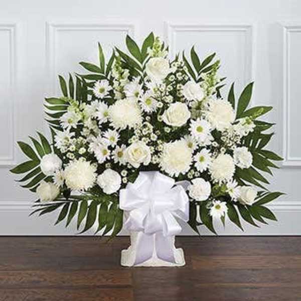 White Sympathy Floor Basket