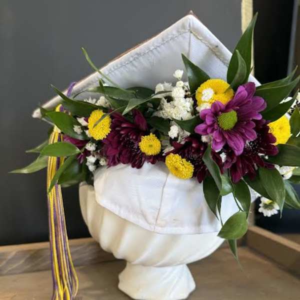 Grad Cap Flower Crown
