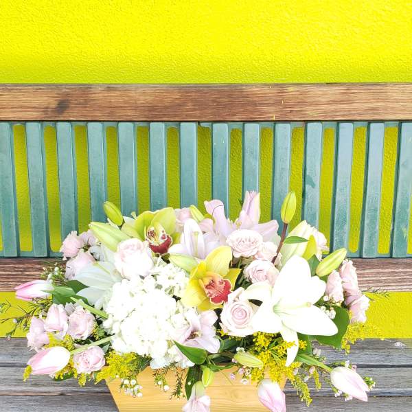 Basket in pink #62