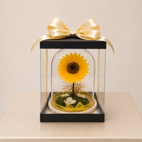 Eternal Sunflower Dome (Height: 9.84 ")