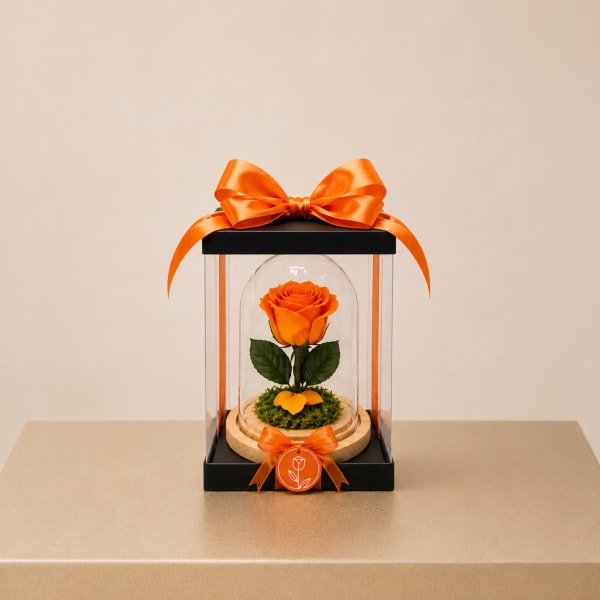Forever Rose – Orange (Height: 6.69 ")