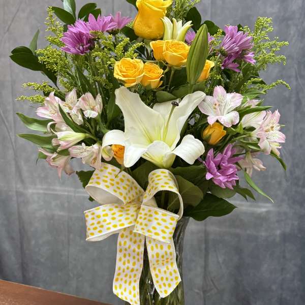 Pastel Blooms Vase