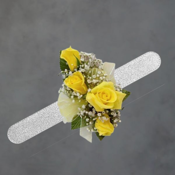 yellow corsage