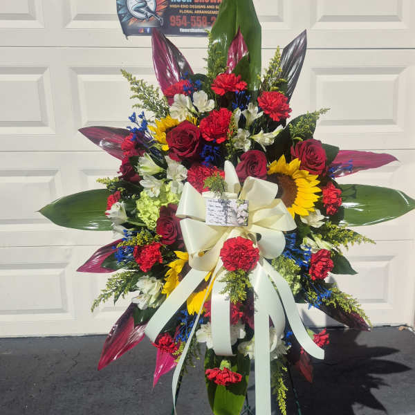 IN MEMORY STANDING SPRAY