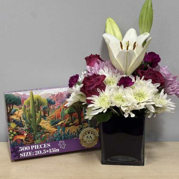 Purple Cheer & Puzzle