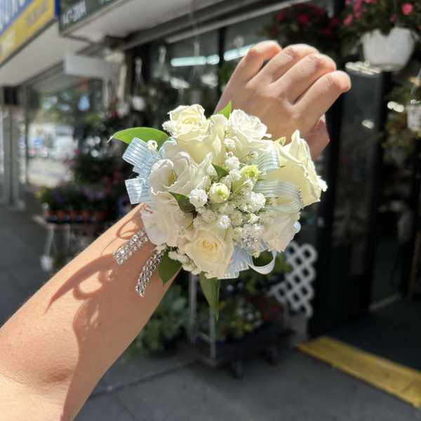 White Wristlet