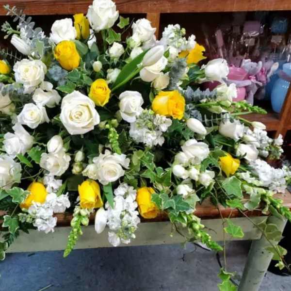 Sun-Kissed Memories Casket Spray