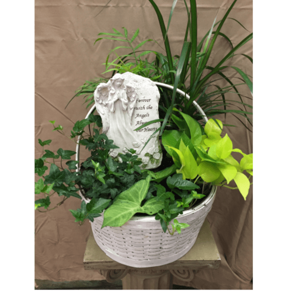 Forever With Angels Basket Garden