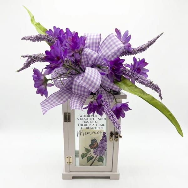 Trail of Beautiful Memories Lighted Lantern