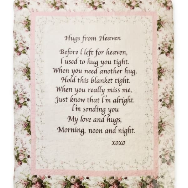 Hugs from Heaven Quilted Throw