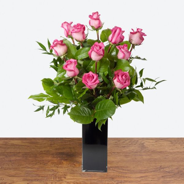Dozen Pink Roses