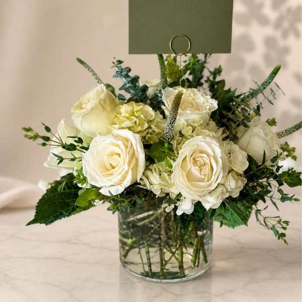 White Garden Centerpiece
